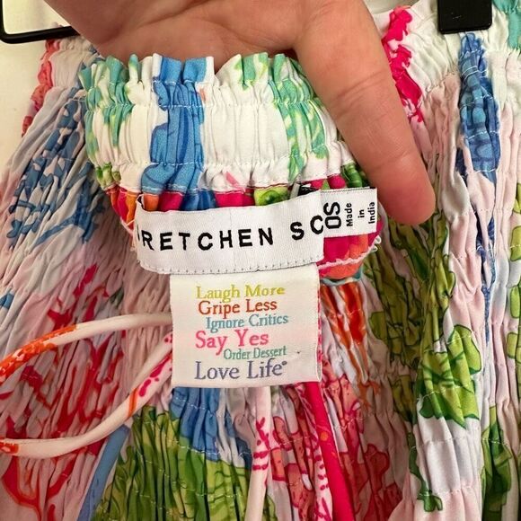 Gretchen Scott Haight Ashbury Skirt/Dress in Various Corals Sea Sway Brights - Picture 9 of 12